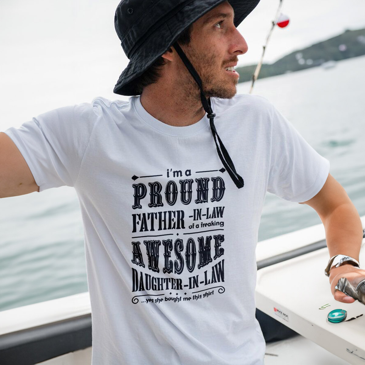 I'm a pround father in law awesome daughter in law shirt