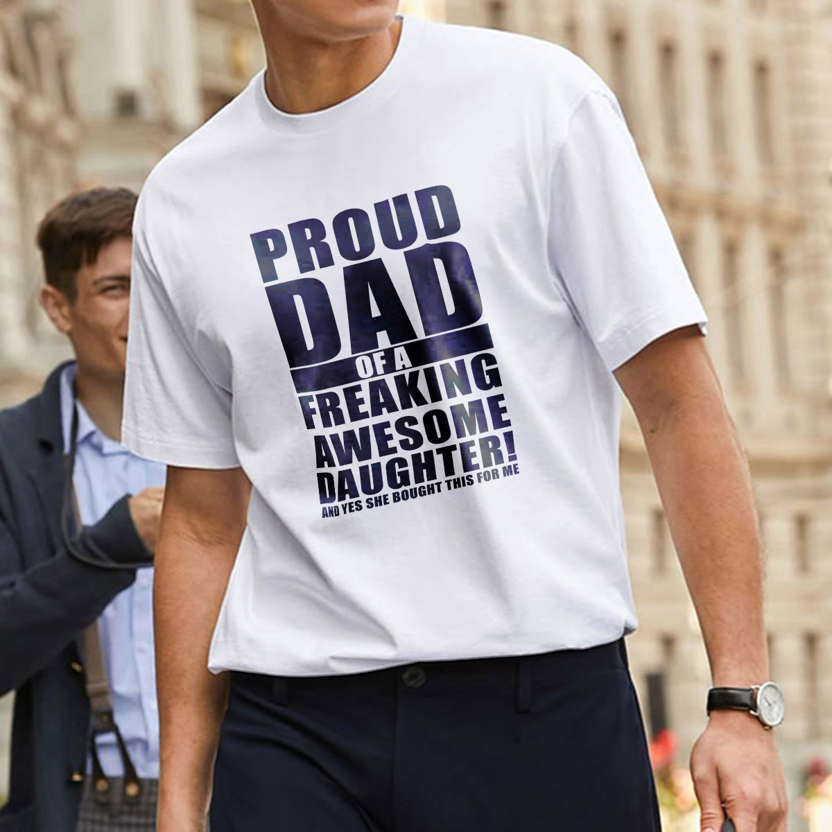 Proud dad of a freaking awesome daughter shirt